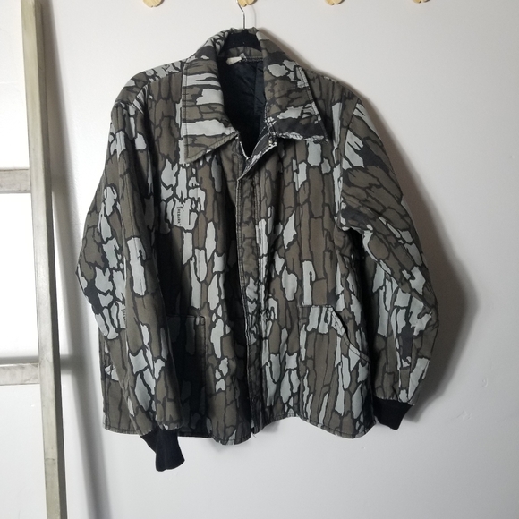 VINTAGE REBARK MEN'S CAMO HUNTING COAT ESTIMATED SIZE XXL - Picture 1 of 16